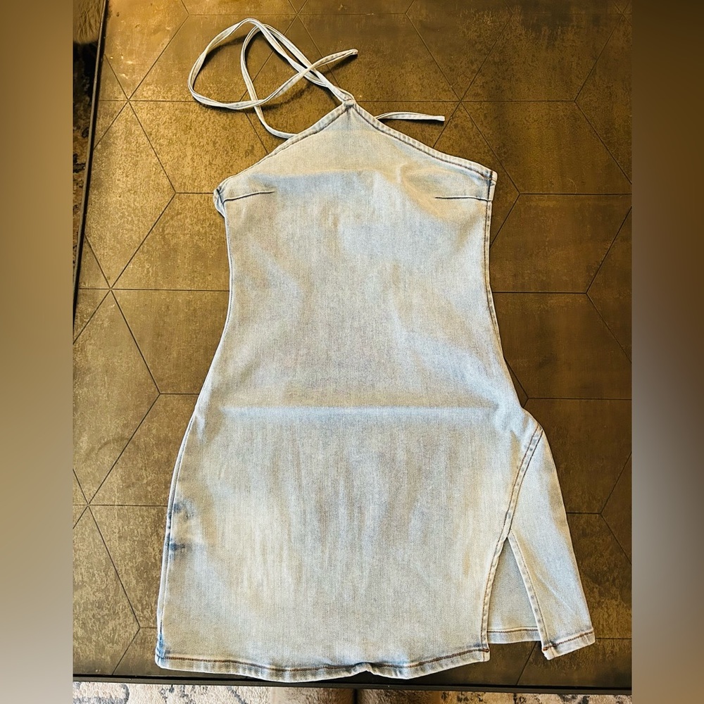 NWT Retrofete Sage Minidress in Skylight (denim)